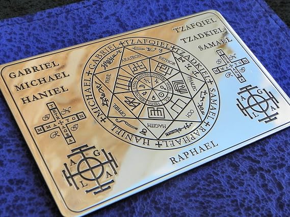 Wallet card The Seals of the Seven Archangels, The Seven Archangels sigil