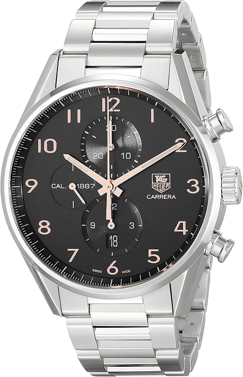 TAG Heuer Men's CAR2014.BA0799 Carrera Silver-Tone Stainless Steel Watch