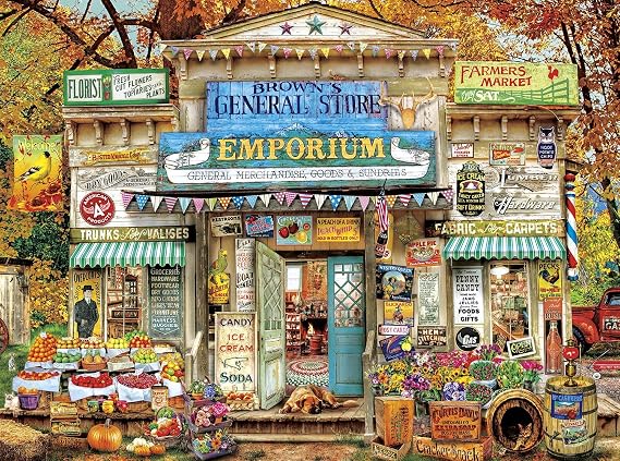Buffalo Games - Aimee Stewart - Brown's General Store - 1000 Piece Jigsaw Puzzle
