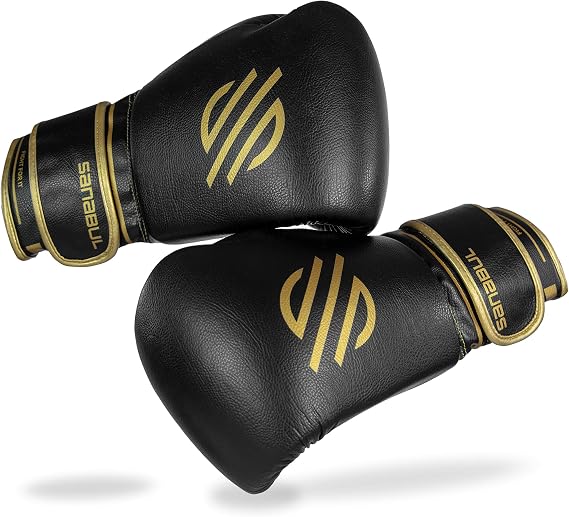 Sanabul Gold Strike Professional Boxing Gloves for Men & Women, Muay Thai Kickboxing MMA Gloves, Combat Sports Pro Sparring Training Sparring