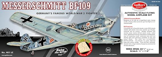 Guillow's Messerschmitt Laser Cut Model Kit