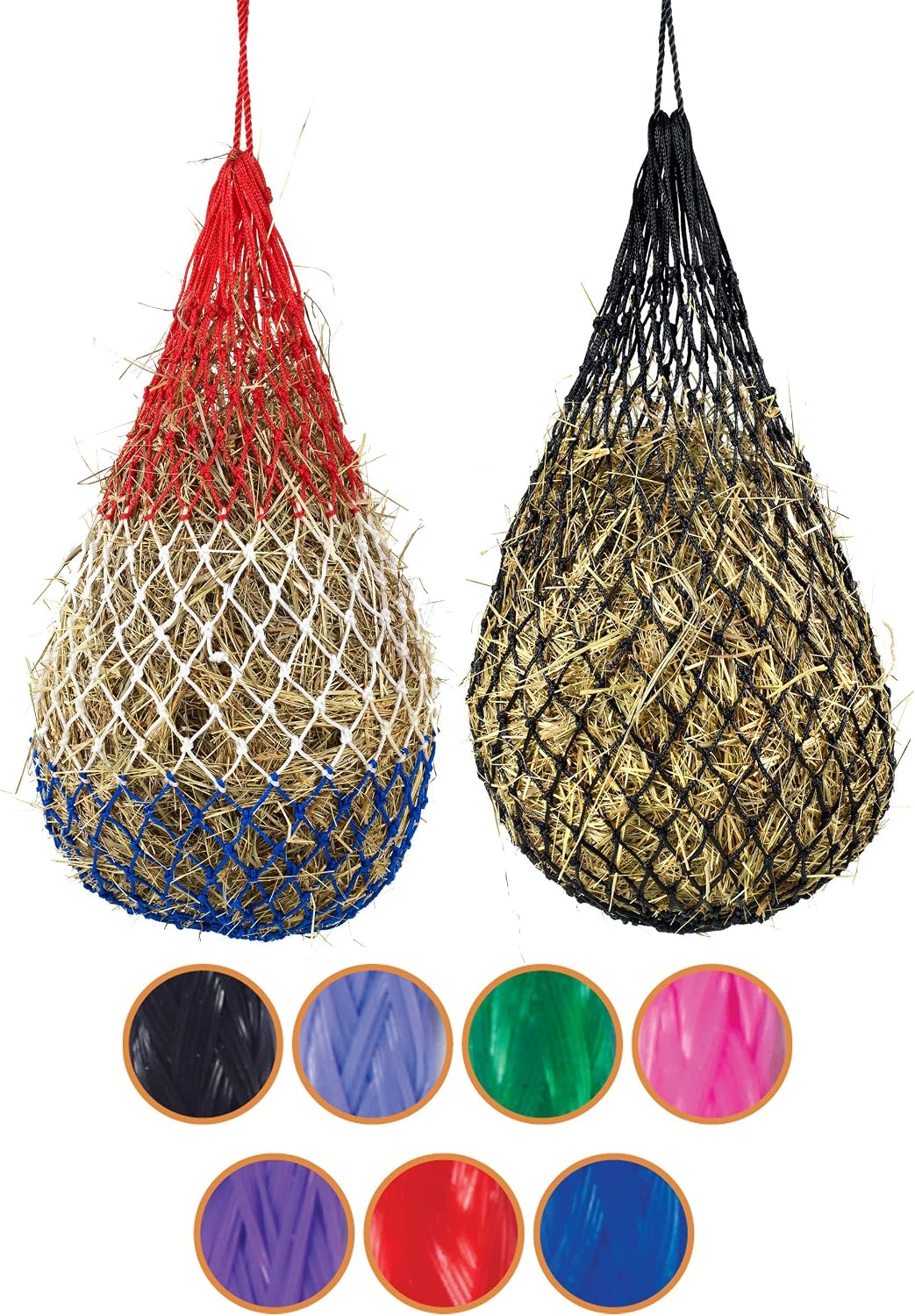 Premium 4 Flake Poly Hay Net Red
