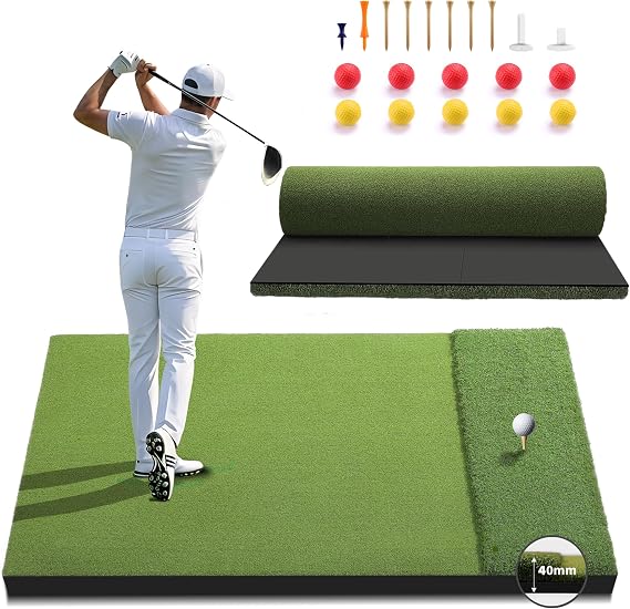 Fanshaw Premium Dual-Turf Golf Matx4/6x4ft 40-50mm Thickened for Practice