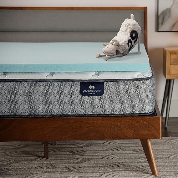 Serta ThermaGel Memory Foam Mattress Topper, Full