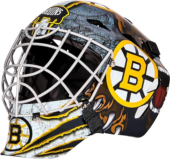 Franklin Sports Team Licensed NHL Hockey Goalie Face Mask - Goalie Mask for Kids Street Hockey - Youth NHL Team Street Hockey Masks