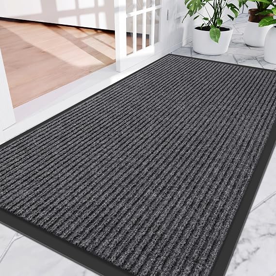 Amyracel Front Door Mat 3'x6', Heavy Duty Waterproof Indoor Outdoor Doormat
