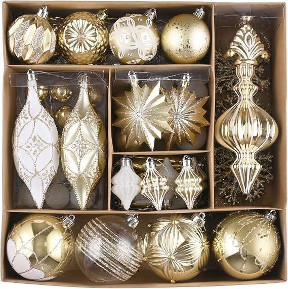 Valery Madelyn 80ct Christmas Tree Decorations Ball Ornaments Set