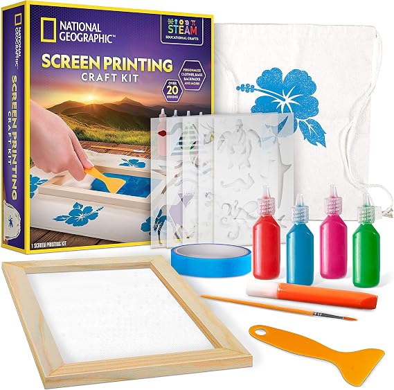 National Geographic Screen Printing Arts and Crafts Kit for Kids