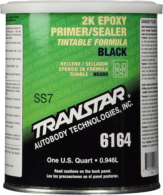 TRANSTAR 6164 Black 2K Epoxy Primer/Sealer - 1 Quart