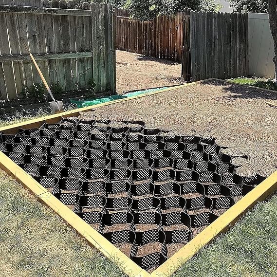 Gravel Grid Honeycomb Gravel Grid Stabilizer, Backyard Shed Landscape Geotextile Mesh,for Driveway Walkway DIY Patio, Parking Lot, Grass, and Gravel (Size : 1x6m(3.3x20ft))