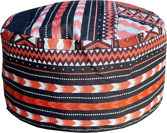 DA'IKI African Dashiki Kufi Hat Africa Kente Pattern Kofi Hat Afrikan Cap