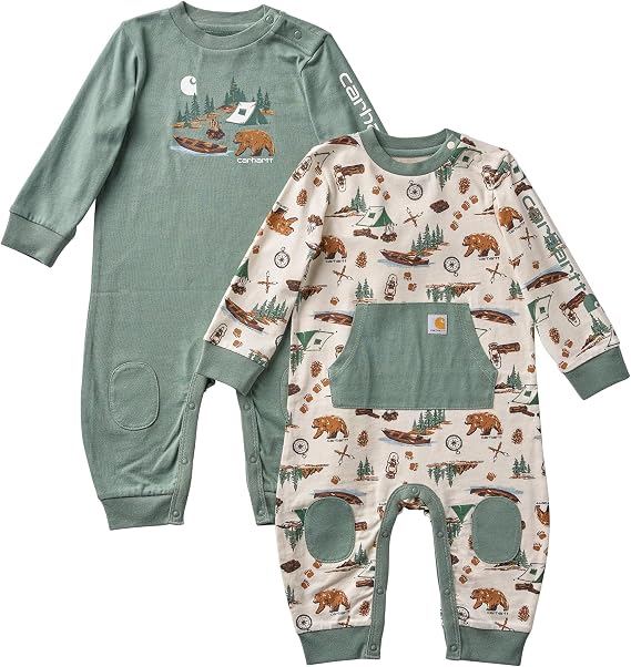 Carhartt Baby Boys Outdoor Coverall Set, Turtledove,