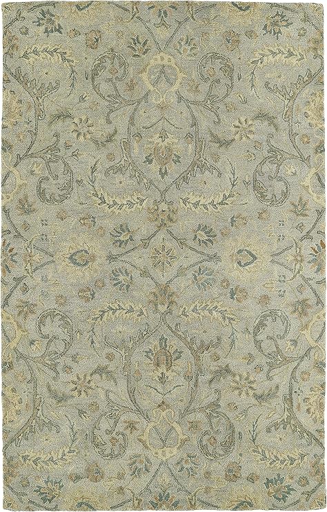 Kaleen Helena Collection Hand Tufted Area Rug, 8' x 10', Silver