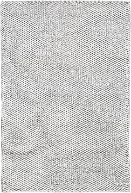 SAFAVIEH Natura Collection Accent Rug - 2' x 3', Silver, Handmade Wool Blend, Textured Design, Ideal for Living Room, Bedroom, Dining Space (NAT425G)