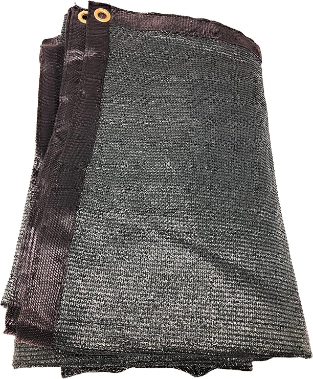 4 X 50 Dark Green UV Rated 85% Blockage Fence Privacy Screen Windscreen Shade Cover Fabric Mesh Tarp W/Grommets (145gsm)